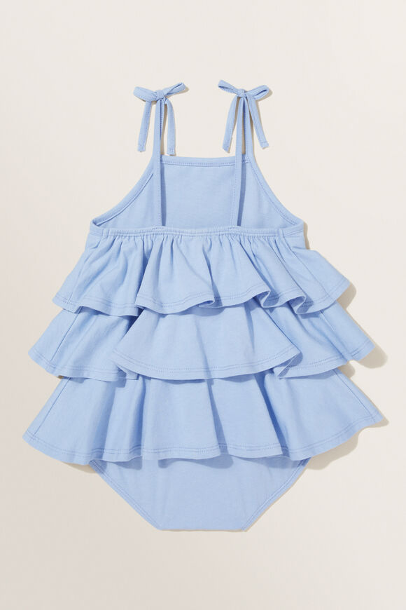 Jersey Frill Romper  Bluebell  hi-res
