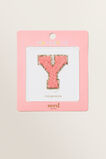 Made By Me Glitter Initial Patch  Y  hi-res