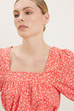 Ditsy Square Neck Top  Chilli Red Ditsy  hi-res