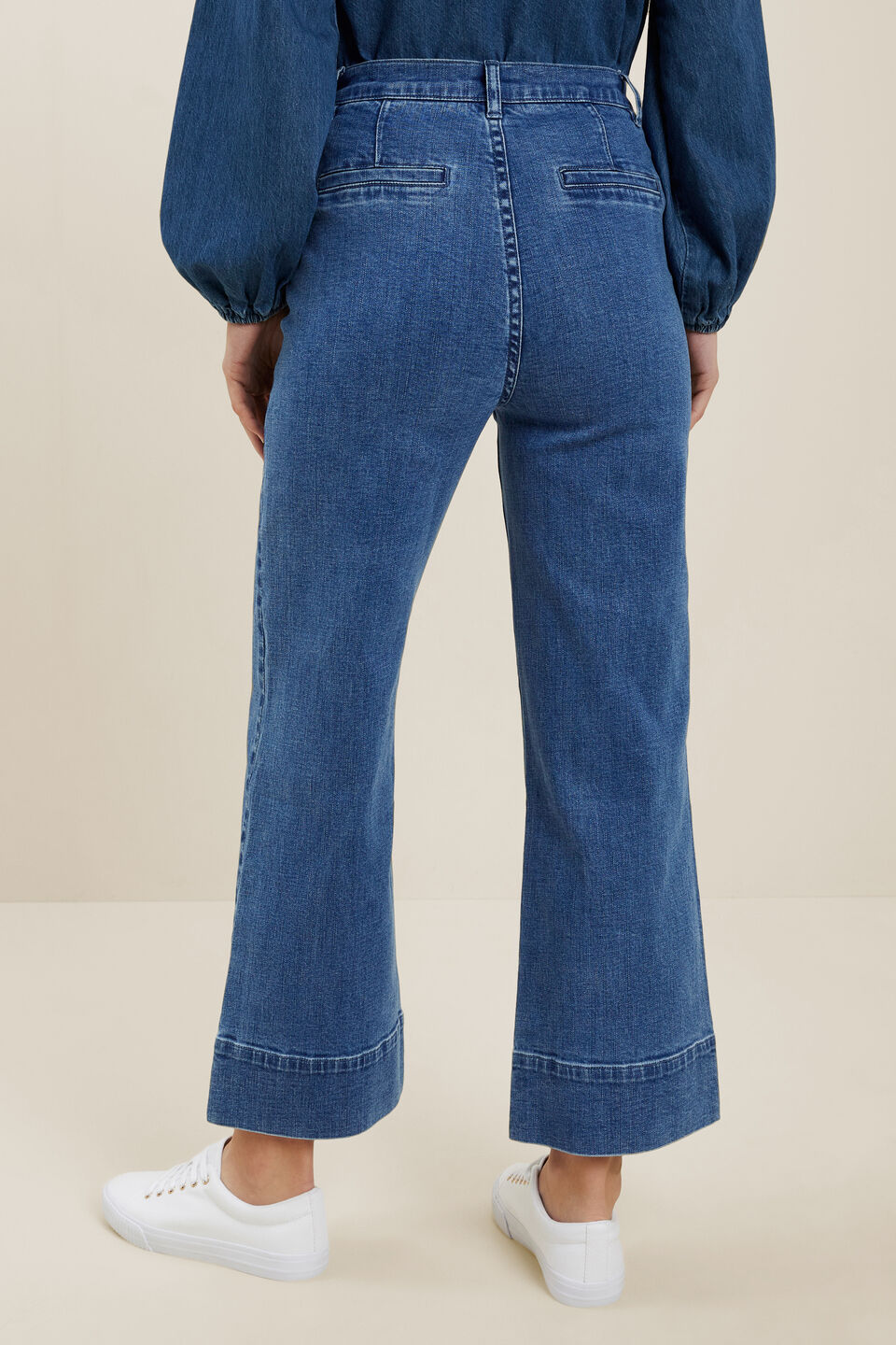 Front Pocket Jeans  Mid Indigo Denim