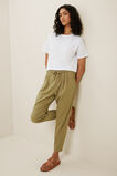 Textured Tie Waist Pant  Sage Green  hi-res