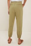 Textured Tie Waist Pant  Sage Green  hi-res
