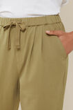 Textured Tie Waist Pant  Sage Green  hi-res