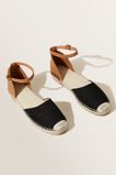 Bella Flat Espadrille  Black Tan  hi-res