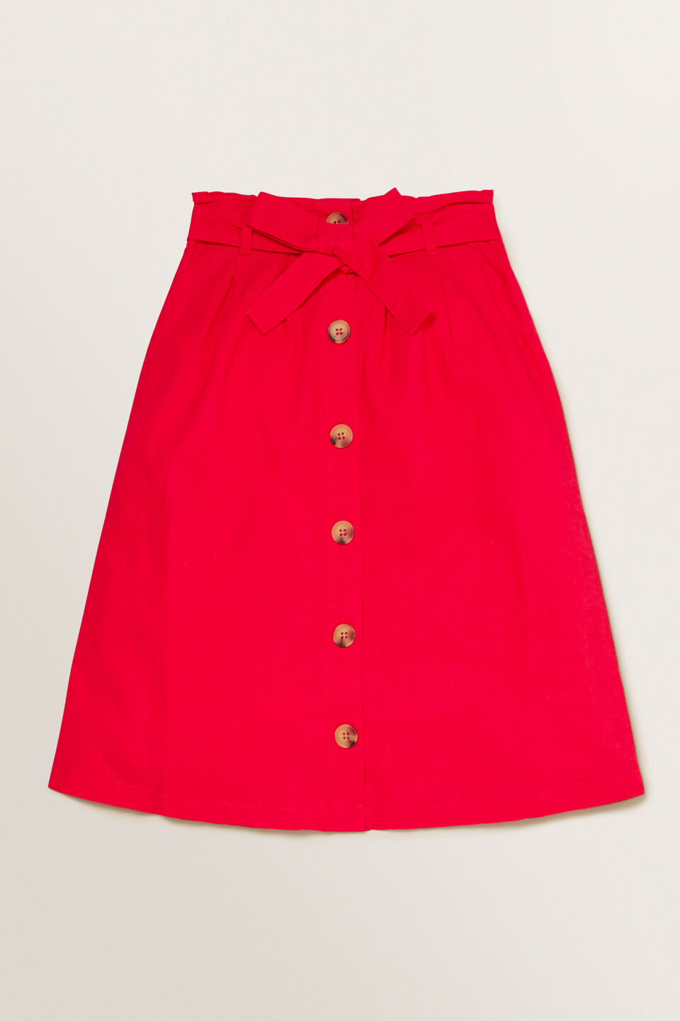 Button Midi Skirt  