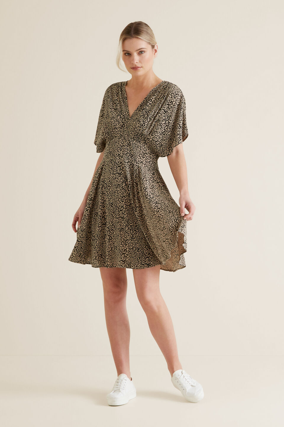 Animal Print Swing Dress  