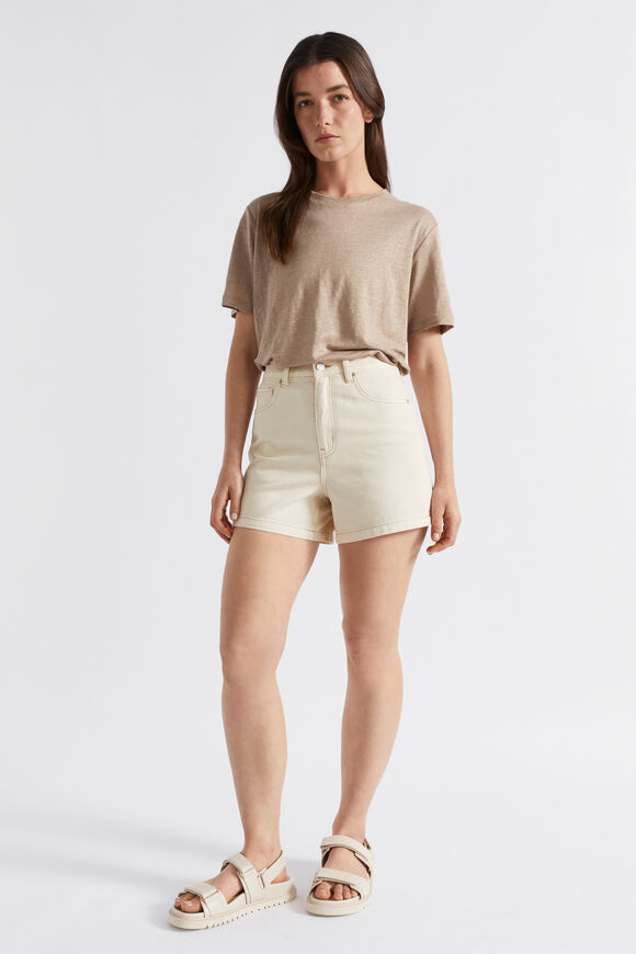 High Waist Denim Short  Magnolia  hi-res