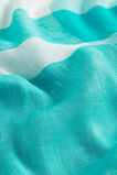 Oversized Check Poncho  Deep Teal Multi  hi-res