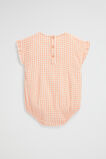 Frill Romper  Peachy Coral  hi-res