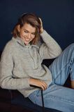 Marle Collared Sweater  Cool Grey Twist  hi-res