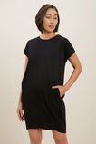 Basic Tee Dress  Black  hi-res