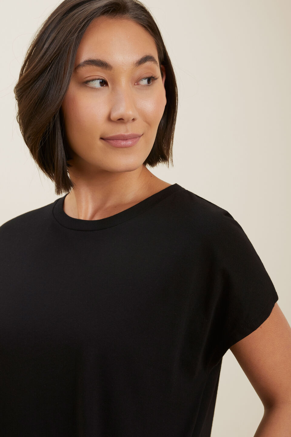 Basic Tee Dress  Black
