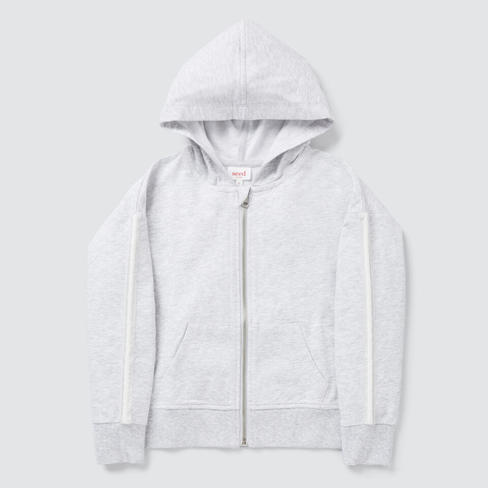 Side Stripe Zip Hoodie  