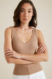 Crop Rib Knit  Smokey Topaz  hi-res