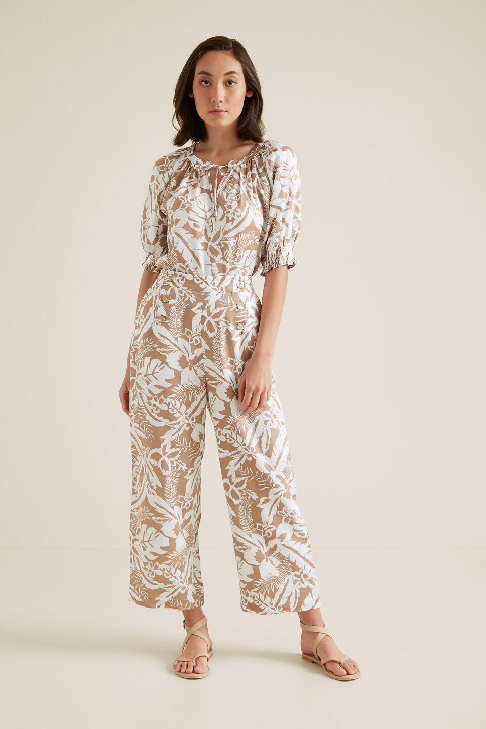 Palm Print Pant  