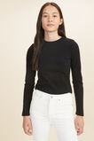 Core Rib Tee  Black  hi-res