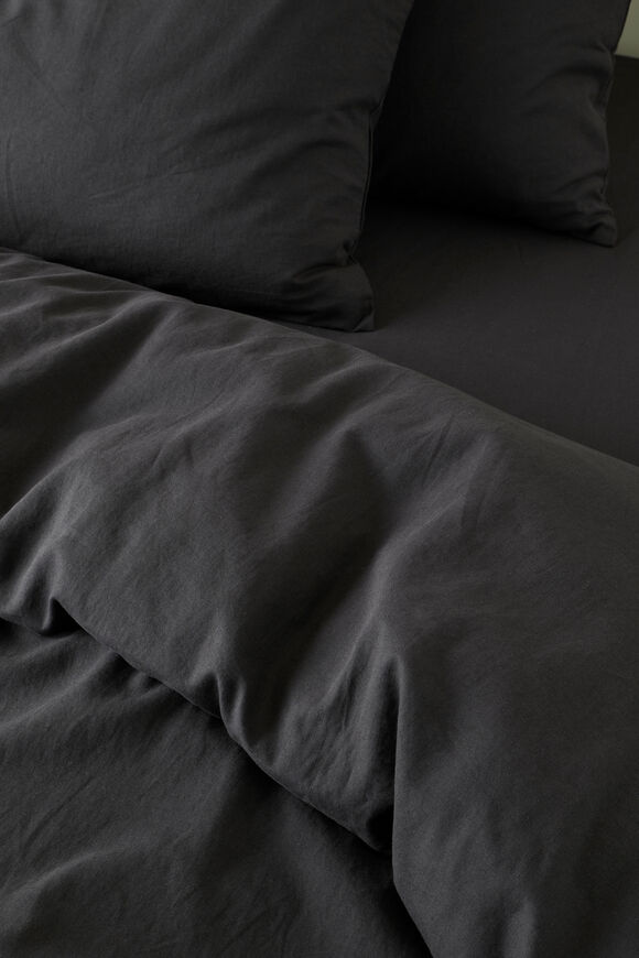 Alba Double Duvet Cover  Charcoal  hi-res