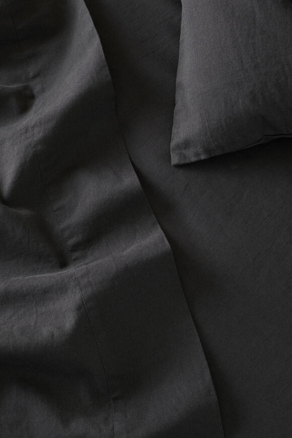 Alba King Flat Sheet  Charcoal  hi-res