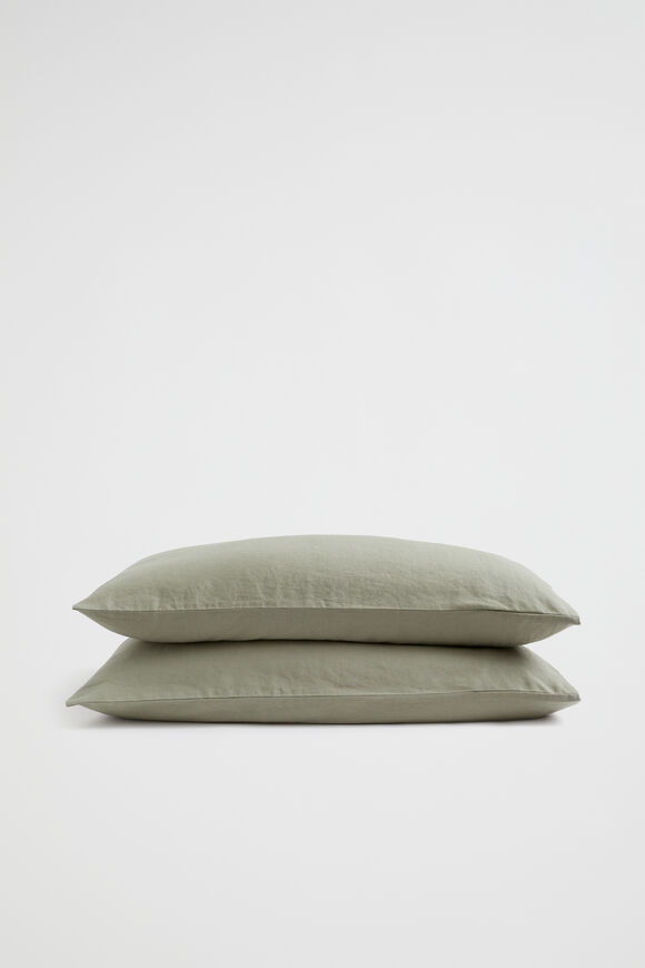 Alba Standard Pillowcase  Olive  hi-res