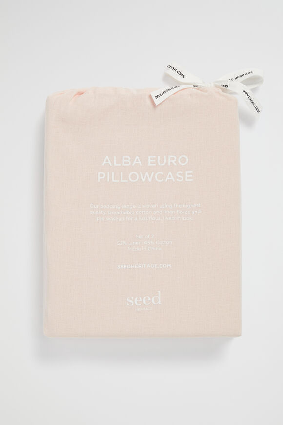 Alba Euro Pillowcase  Blush  hi-res