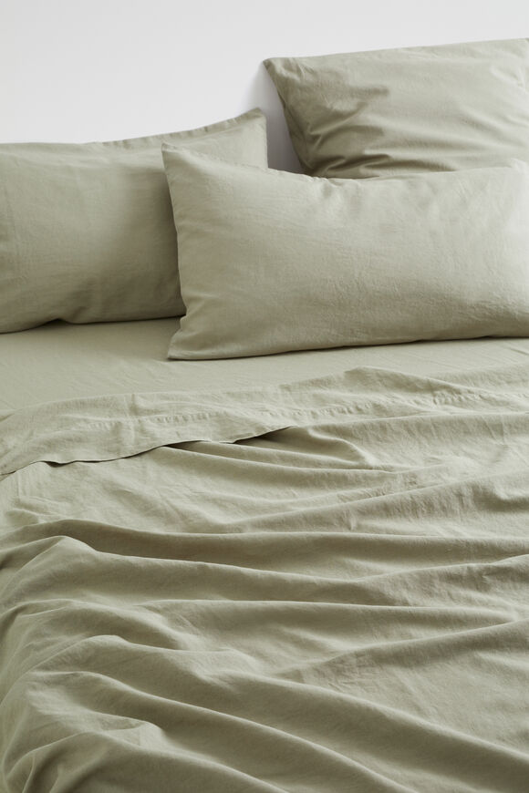 Alba Euro Pillowcase  Olive  hi-res