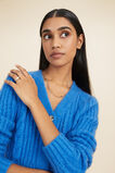 Crop Cable Knit Cardigan  Deep Ocean  hi-res