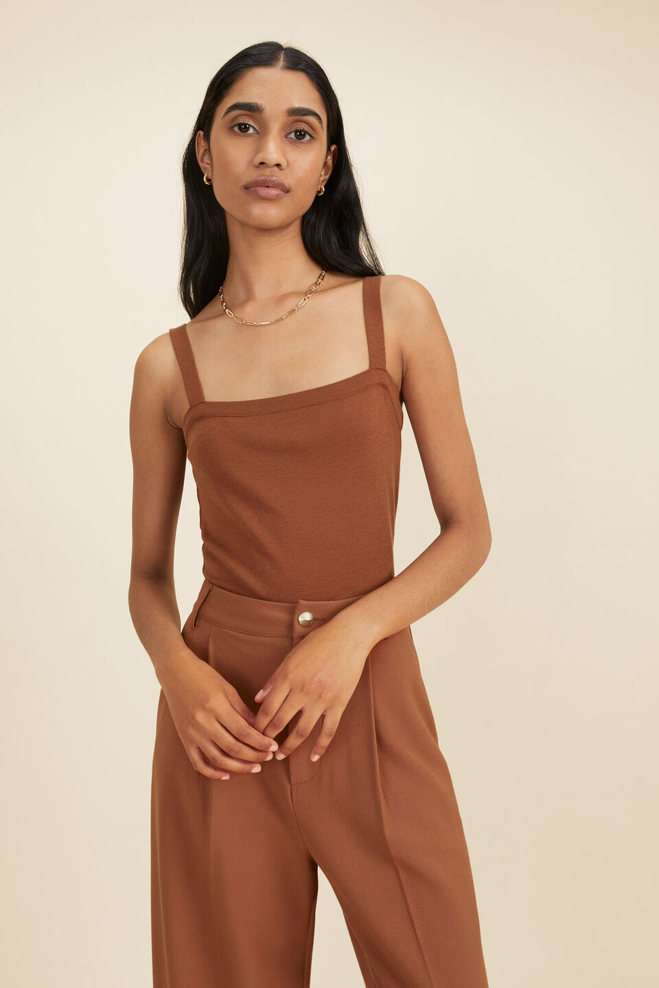 Babywool Tank  Mahogany