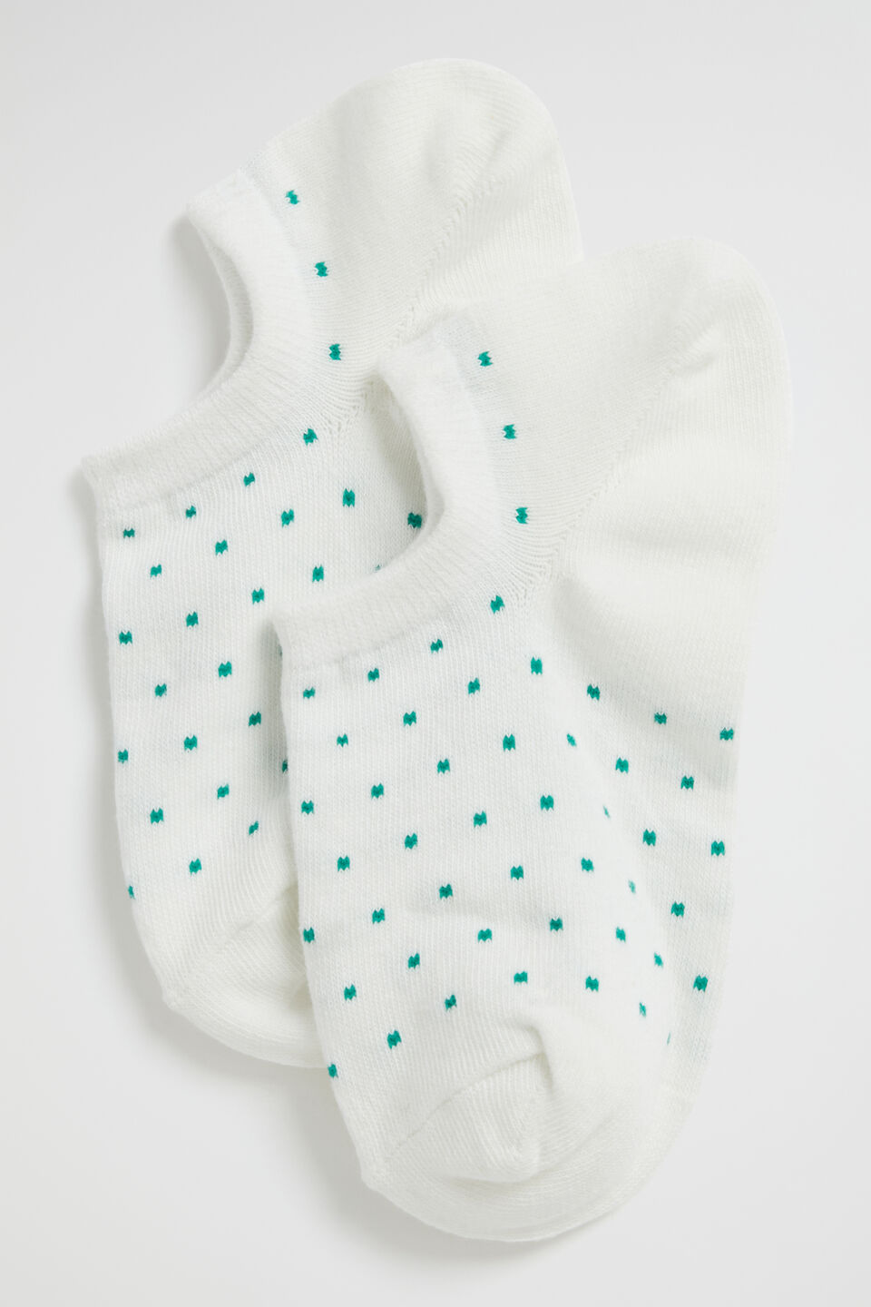 Dot Sneaker Sock  White Spot