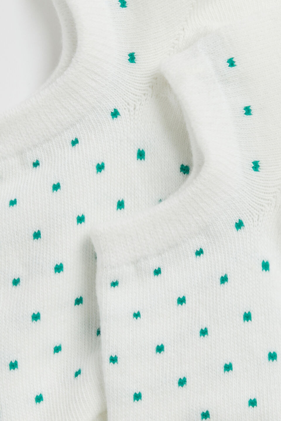 Dot Sneaker Sock  White Spot