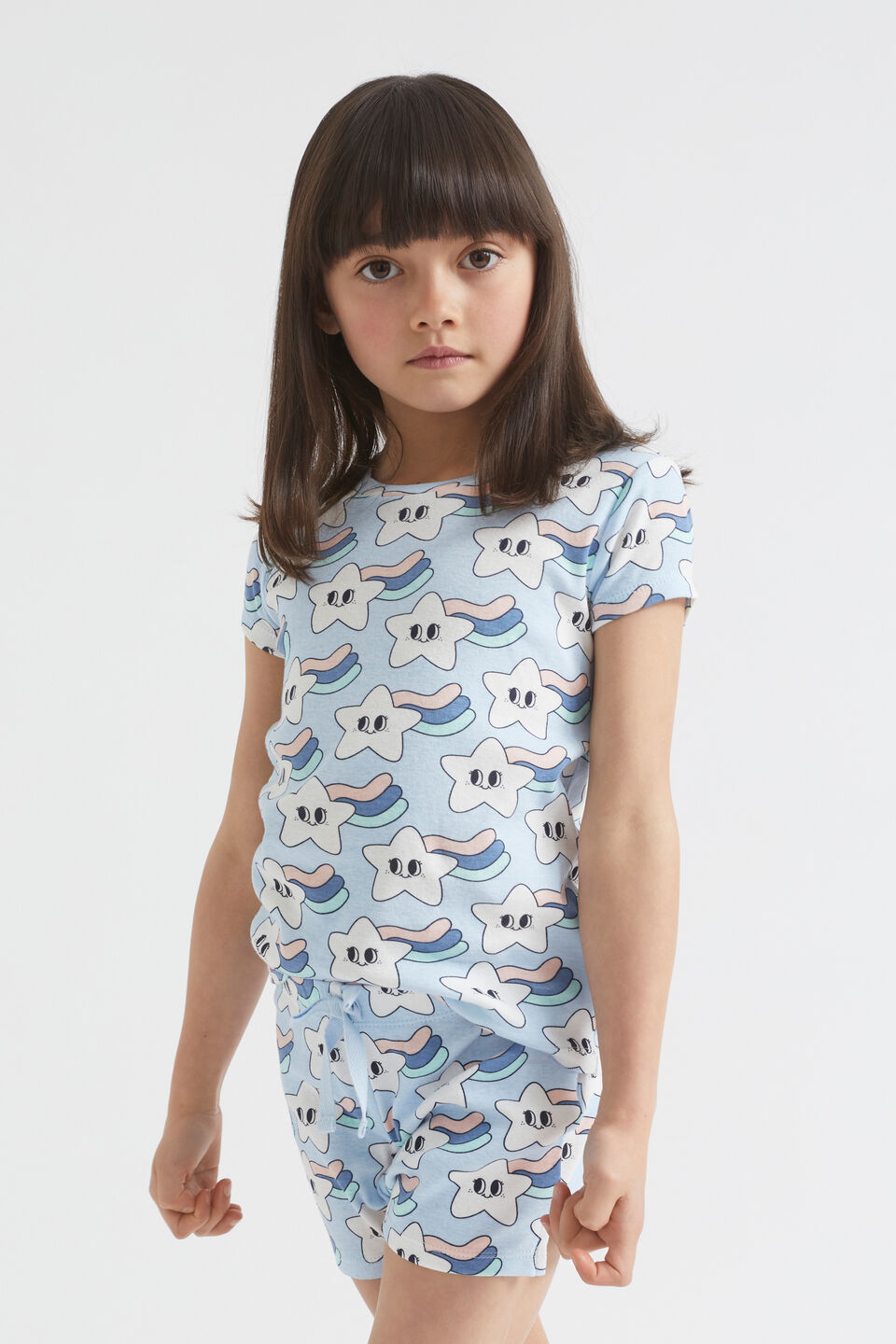Shooting Star Pyjama  Baby Blue
