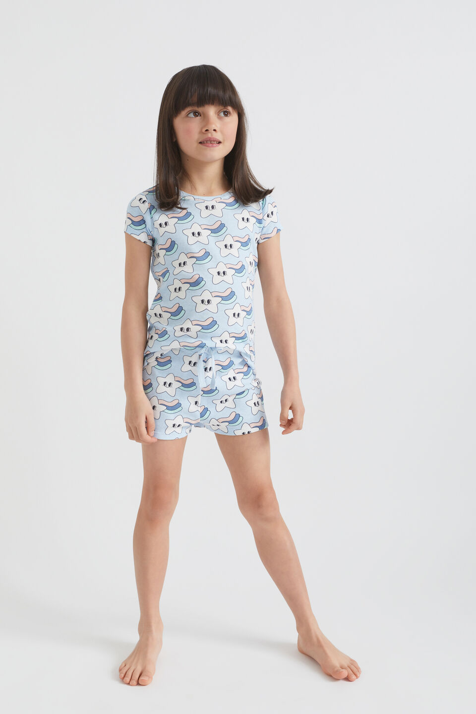Shooting Star Pyjama  Baby Blue