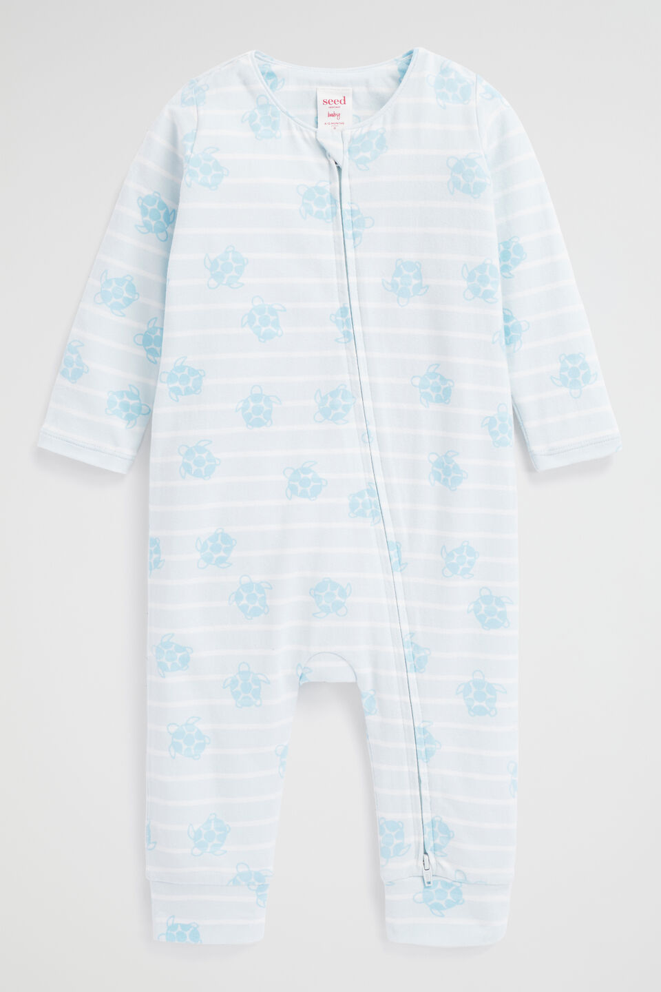 Turtle Zipsuit  Ice Blue