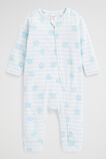 Turtle Zipsuit  Ice Blue  hi-res