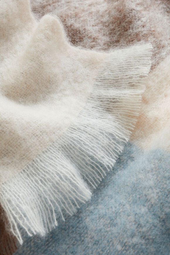 Mohair Multi Check Throw  Multi  hi-res