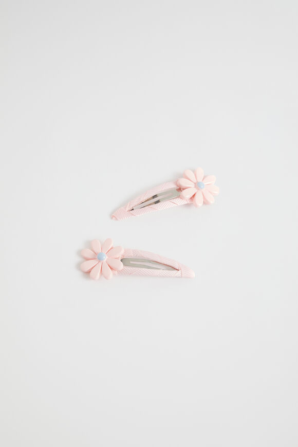 Fabric Covered Daisy Snaps  Dusty Rose  hi-res