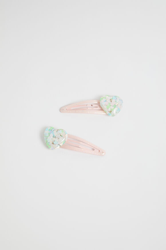 Resin Heart Snaps  Multi  hi-res