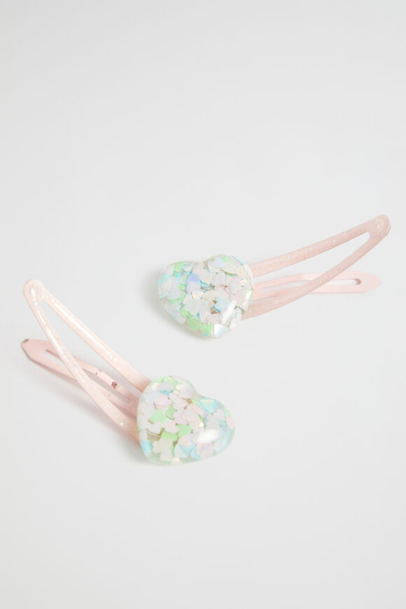Resin Heart Snaps  Multi  hi-res