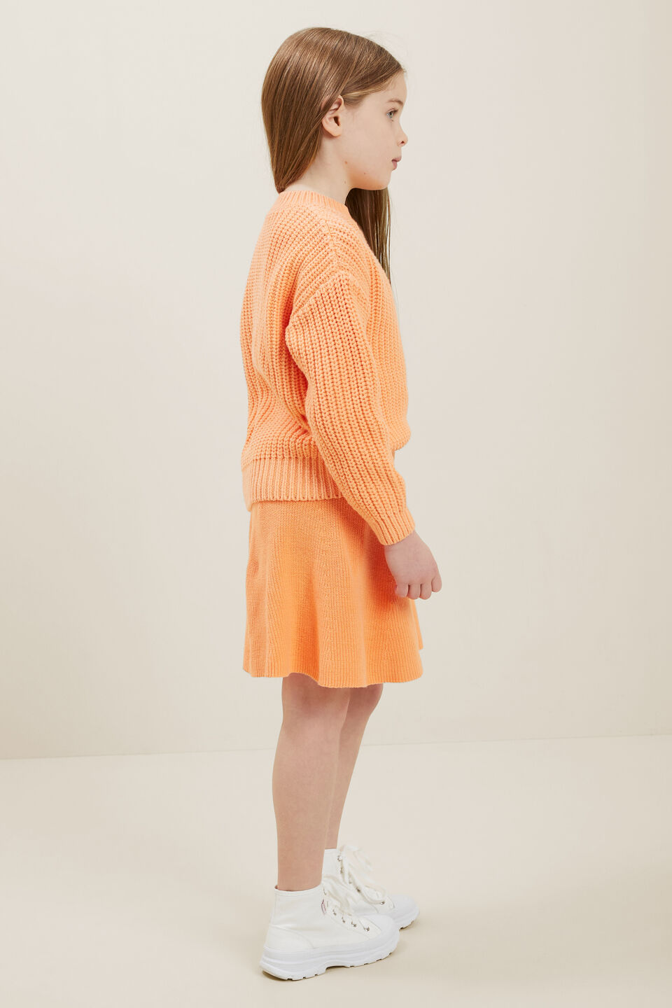 Knit Skirt  Apricot