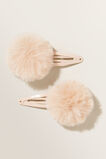 Pom Pom Clips  Beige  hi-res