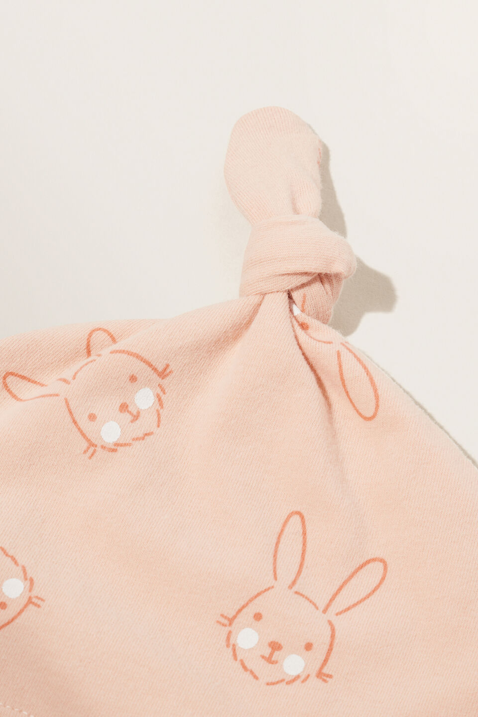 Bunny Knot Hat  Rosehip