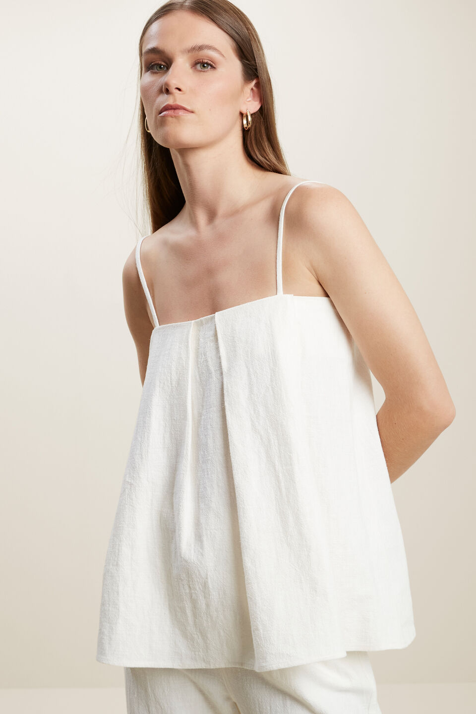 Textured Cami  Cloud Cream