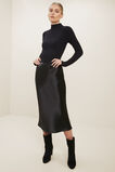 Fitted Rib Sweater  Black  hi-res