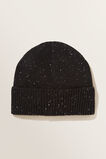 Fleck Knit Beanie  Black  hi-res