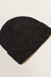 Fleck Knit Beanie  Black  hi-res