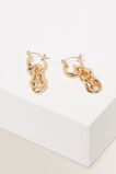 Rope Chain Drop Earring  Gold  hi-res