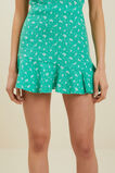 Ditsy Linen Skirt  Apple Green  hi-res