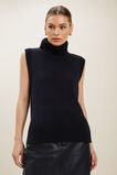 Roll Neck Vest  Deep Navy  hi-res
