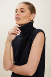 Roll Neck Vest  Deep Navy  hi-res