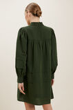 Linen Blend Mini Dress  Basil  hi-res