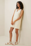 Leather Mini Dress  Pebble Cream  hi-res